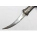 Dagger Knife Steel Blade Silver Wire Work Tiger face Handle sheath P 201